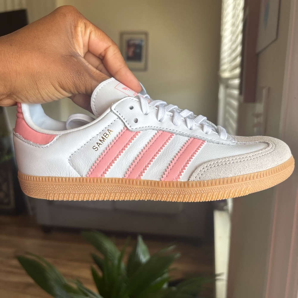 Adidas Samba Kids Sneakers - White and Pink